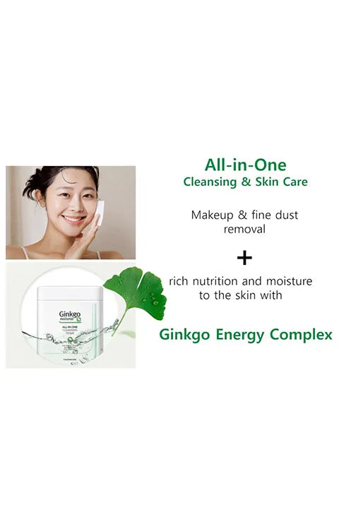 [Charmzone] Ginkgo Natural All in One Cleansing Tissue (110 Sheets Or Refill)