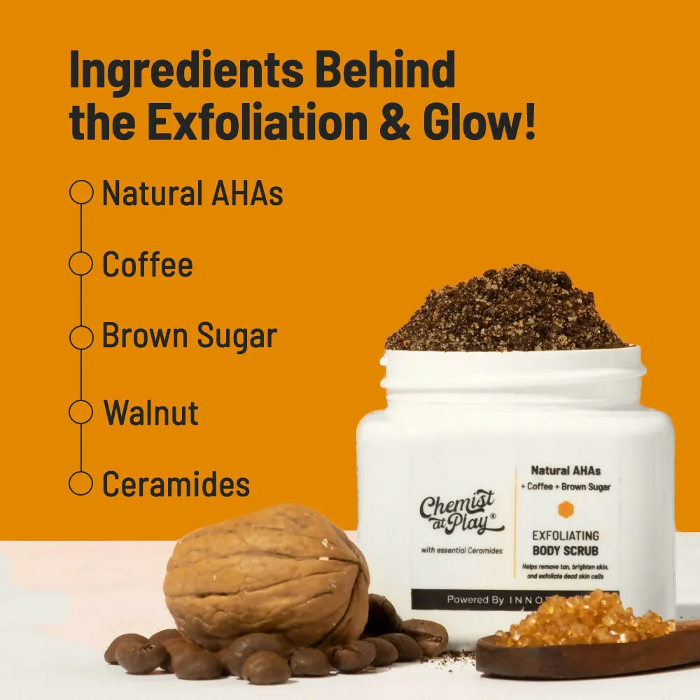 Chemist At Play Retinol Anti-Aging Body Lotion   Exfoliating Body Scrub Combo