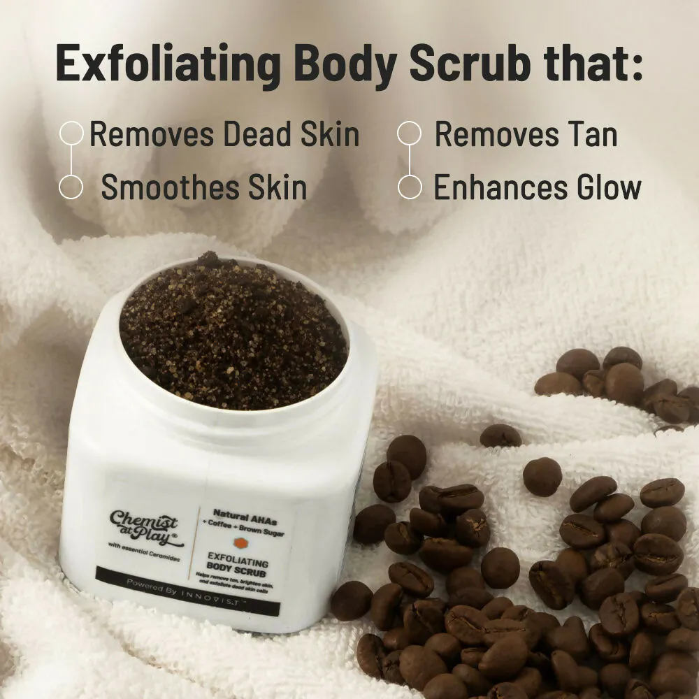 Chemist At Play Retinol Anti-Aging Body Lotion   Exfoliating Body Scrub Combo