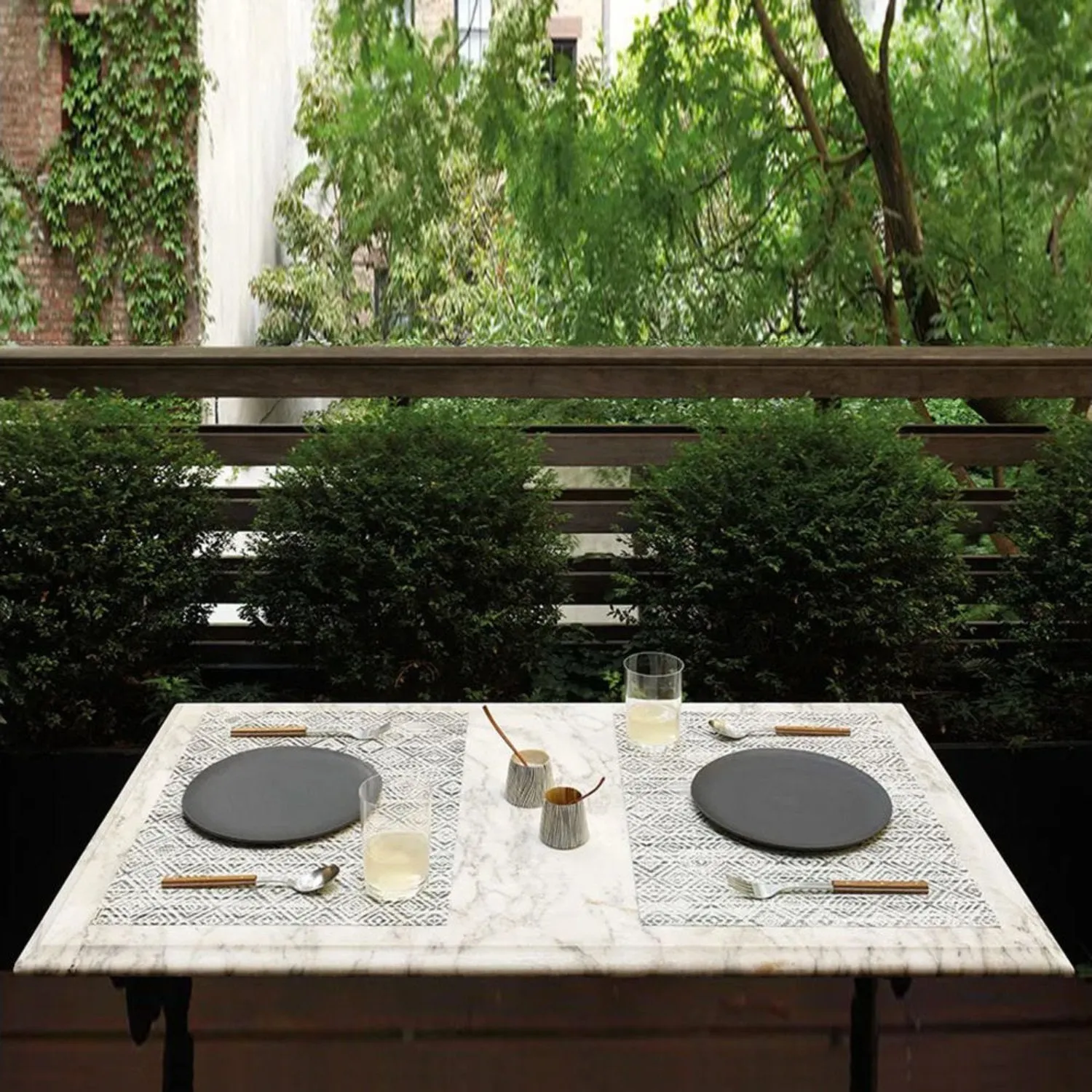 chilewich | placemat | mosaic blue ~ DC