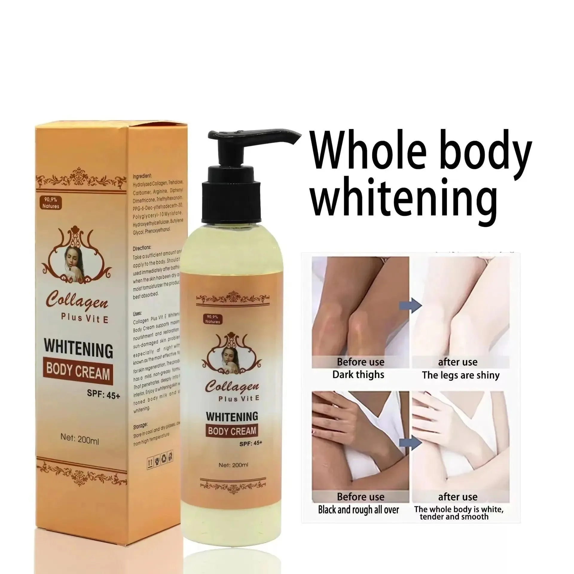 Collagen Plus Vit E Whitening Body Cream SPF45  - 200ml