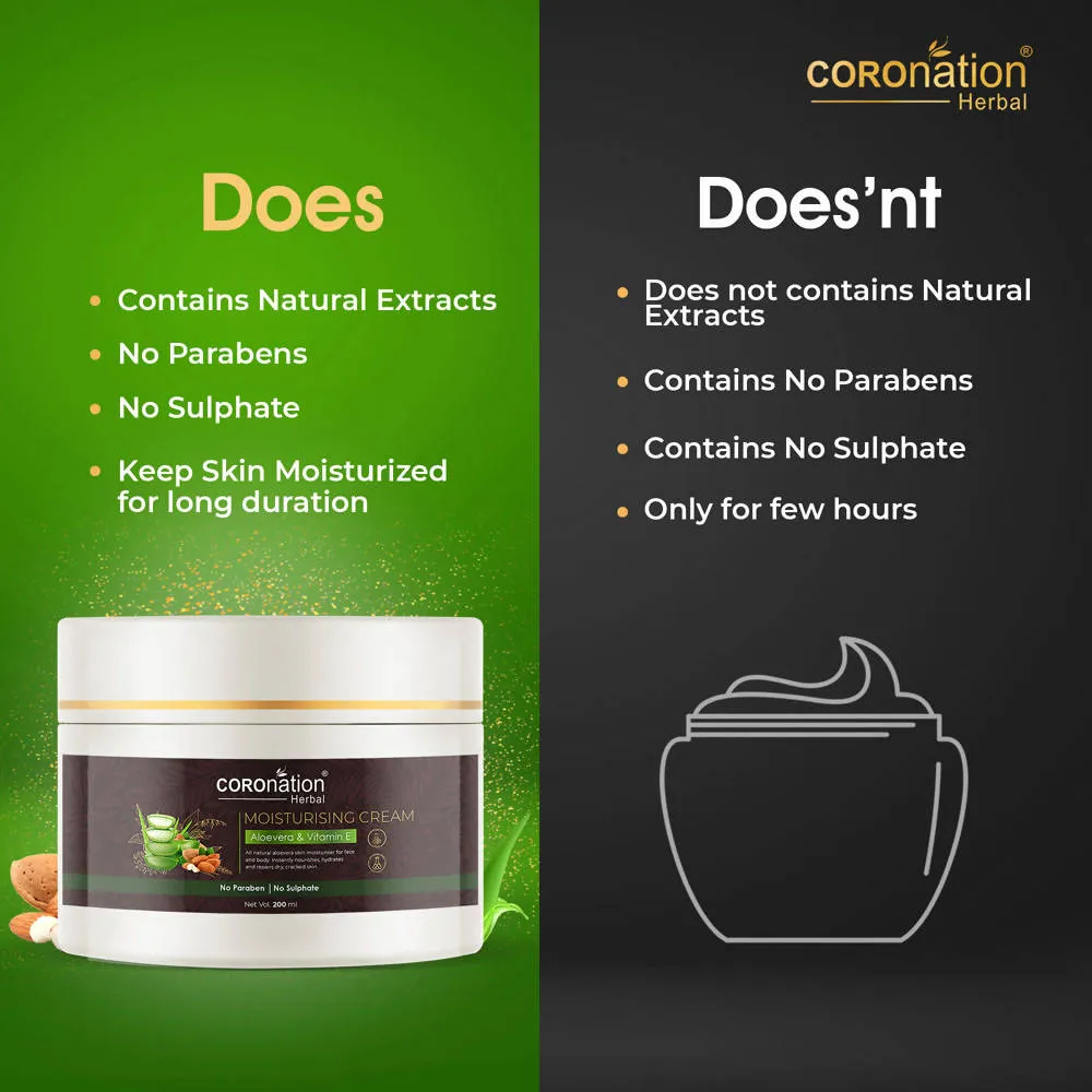 Coronation Herbal Aloevera and Vitamin E Moisturizing Cream