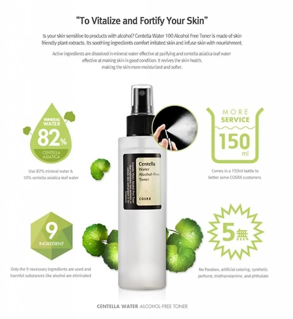 COSRX - Centella Water Alcohol Free Toner