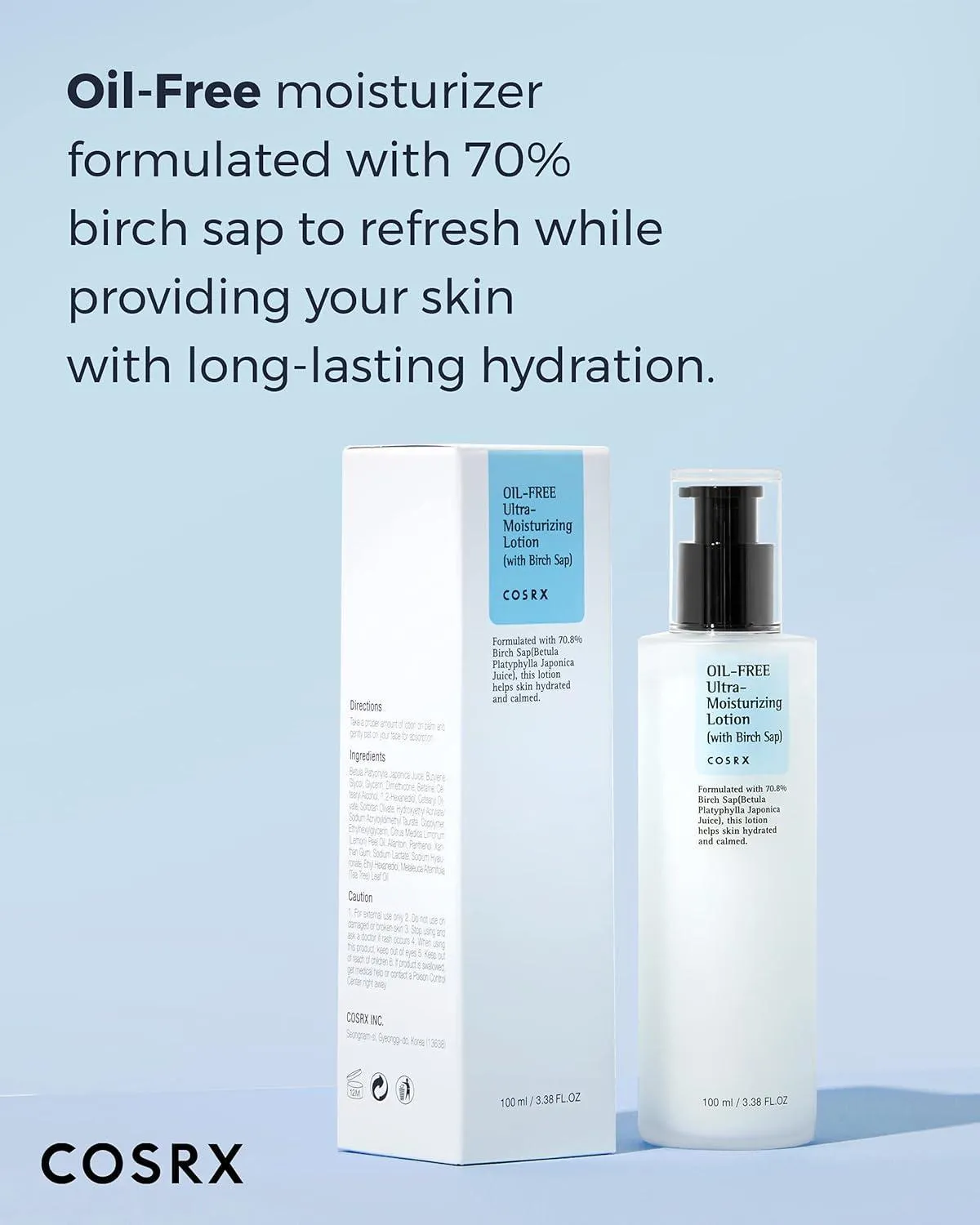 [Cosrx] Oil-Free Ultra-Moisturizing Lotion with Birch Sap 100ml