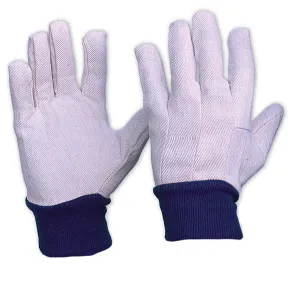Cotton Drill Knit Wrist Gloves