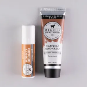 Creamy Coconut & Oats Lip & Hand Set