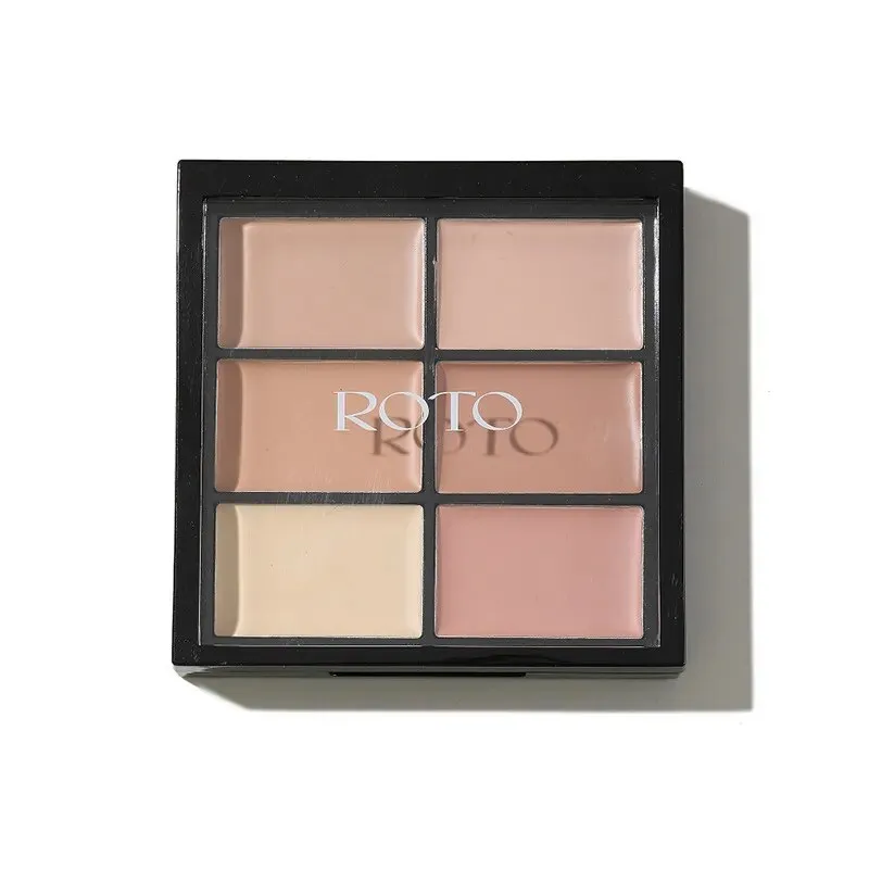 Creamy Mousse Concealer Palette Coverage Dark Eye Circles Matte Highlight Skin Tone Face Moisturizing Concealing Cream