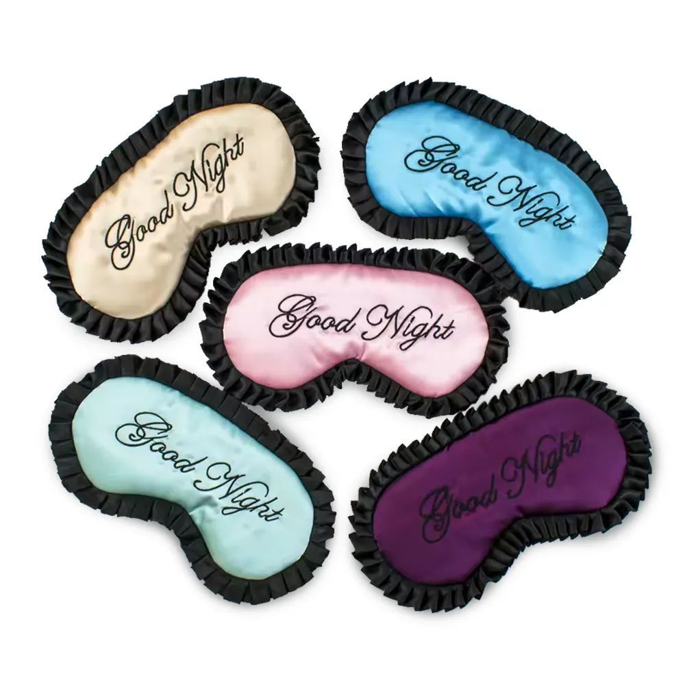 Custom Logo Embroidered Luxury Sleep Mask