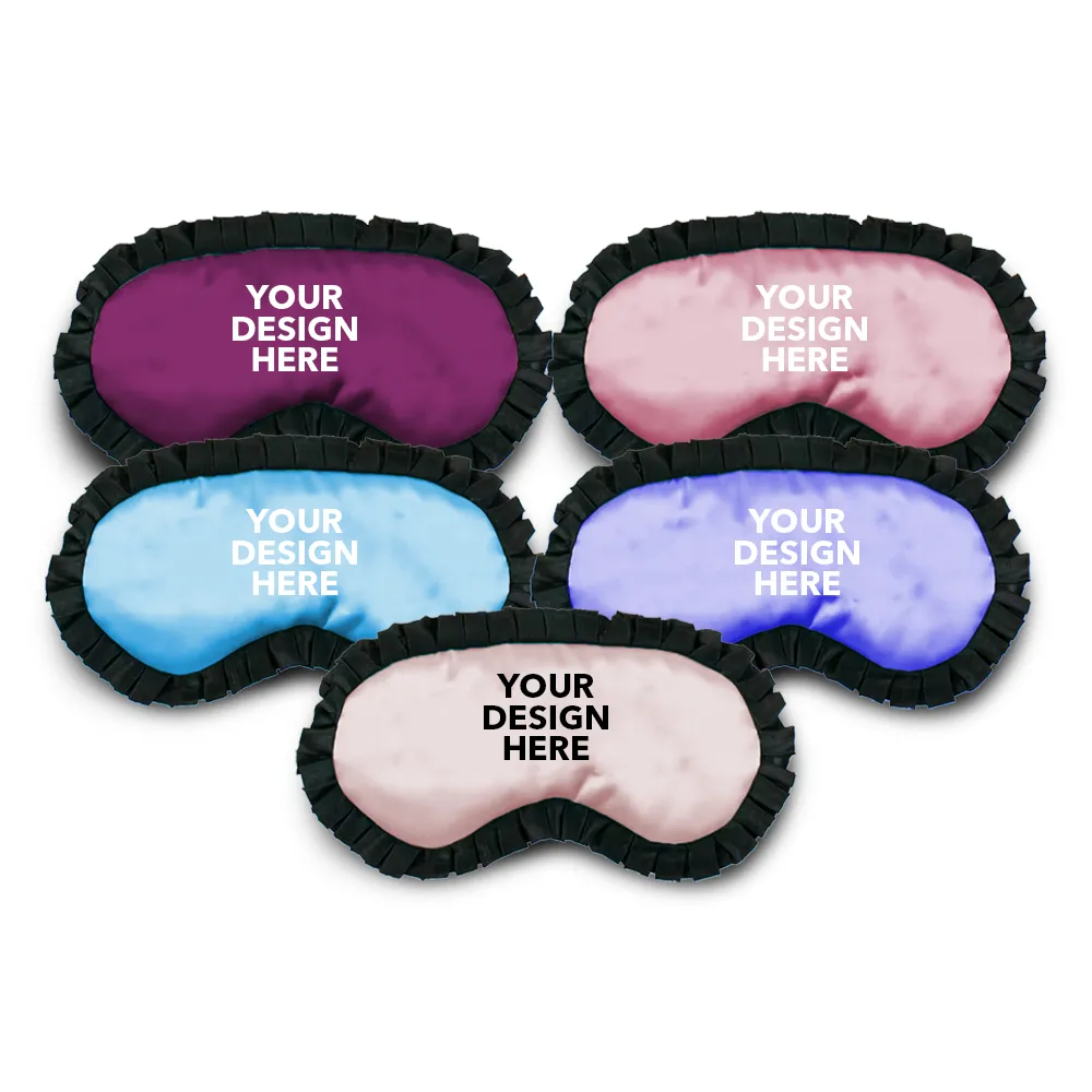 Custom Logo Embroidered Luxury Sleep Mask