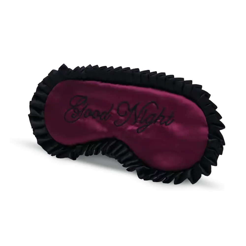 Custom Logo Embroidered Luxury Sleep Mask