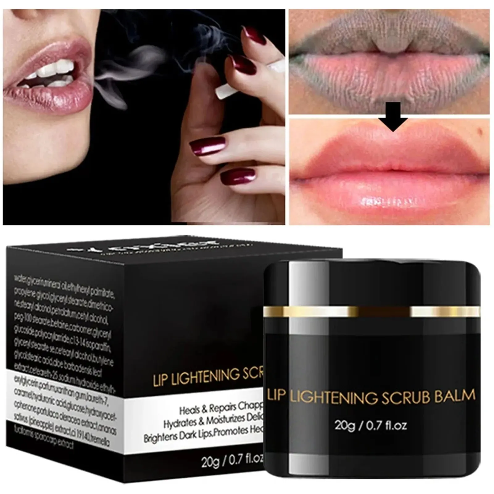 Dark Lip Scrub & Moisturizer for Smokers