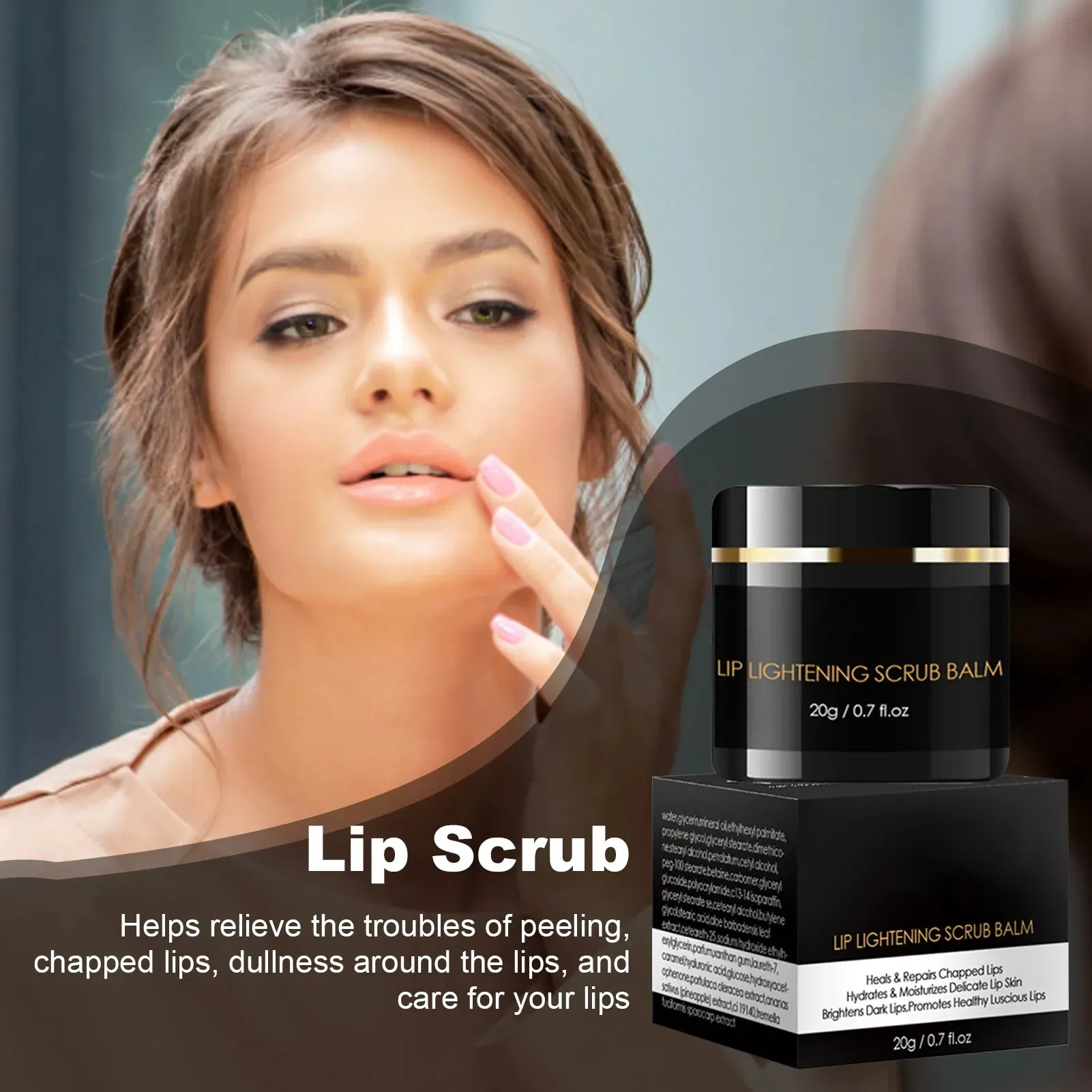 Dark Lip Scrub & Moisturizer for Smokers