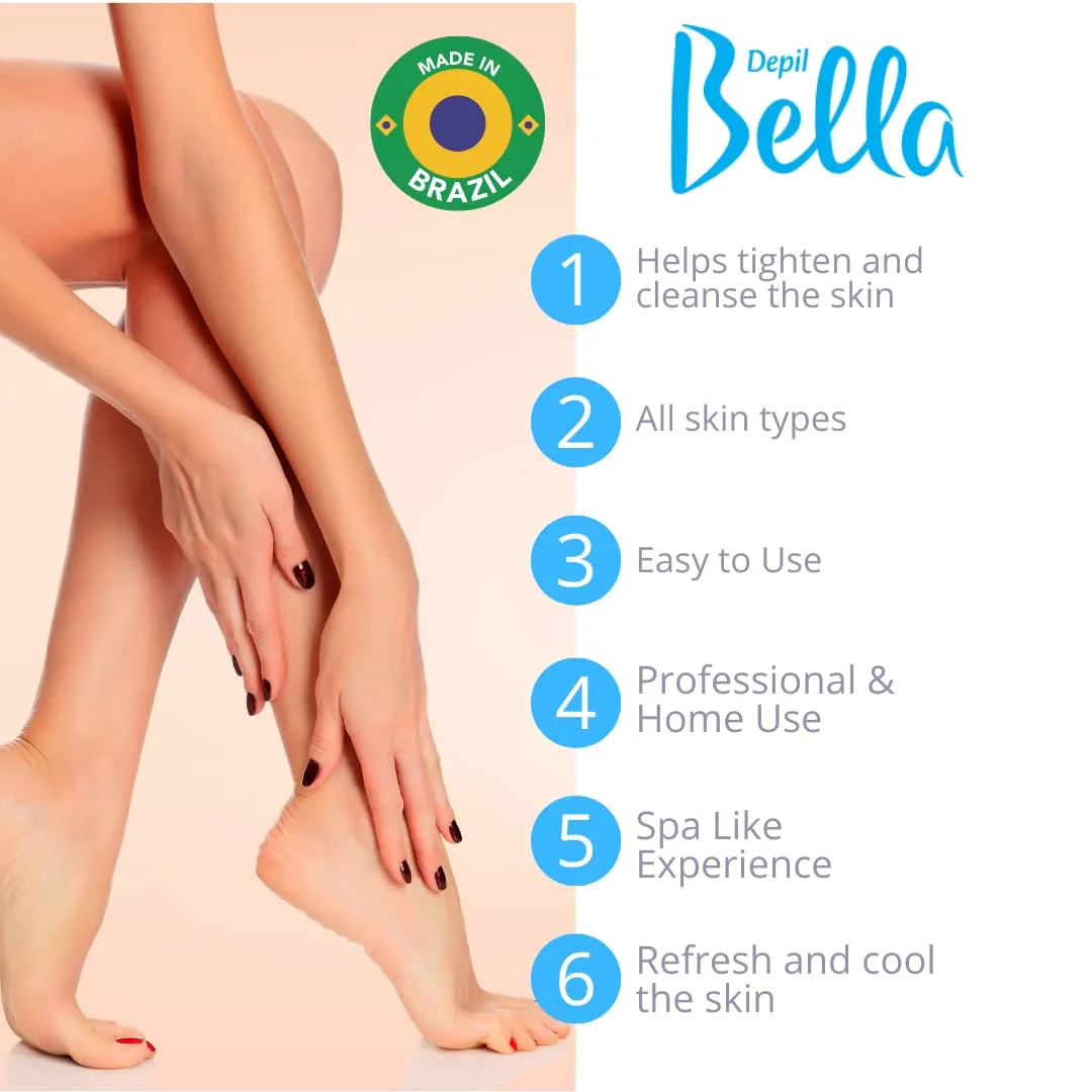 Depil Bella Pre Waxing Astringent Lotion with Mint Extract | Perfect for Smooth and Clean Waxing | 500ml