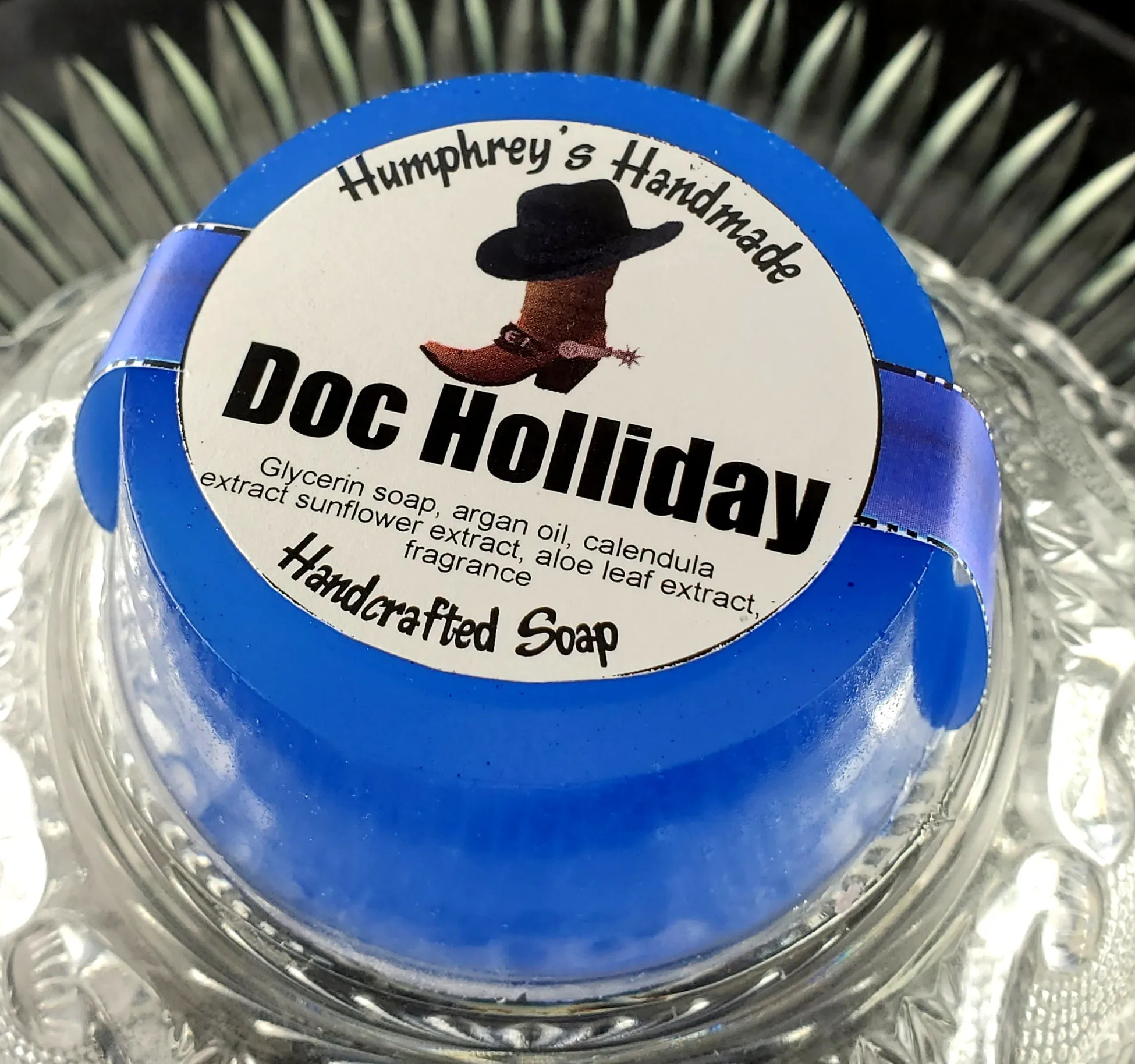 DOC HOLLIDAY Glycerin Soap | Shave & Shampoo Wash | Huckleberry Scent |