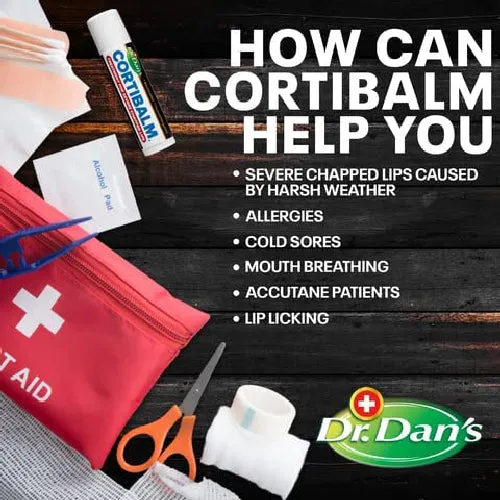 Dr. Dan’s CortiBalm Lip Balm for Severe Chapped Lips