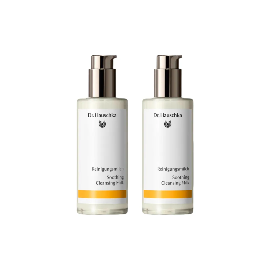 Dr Hauschka Soothing Cleansing Milk 145ml Twin Set