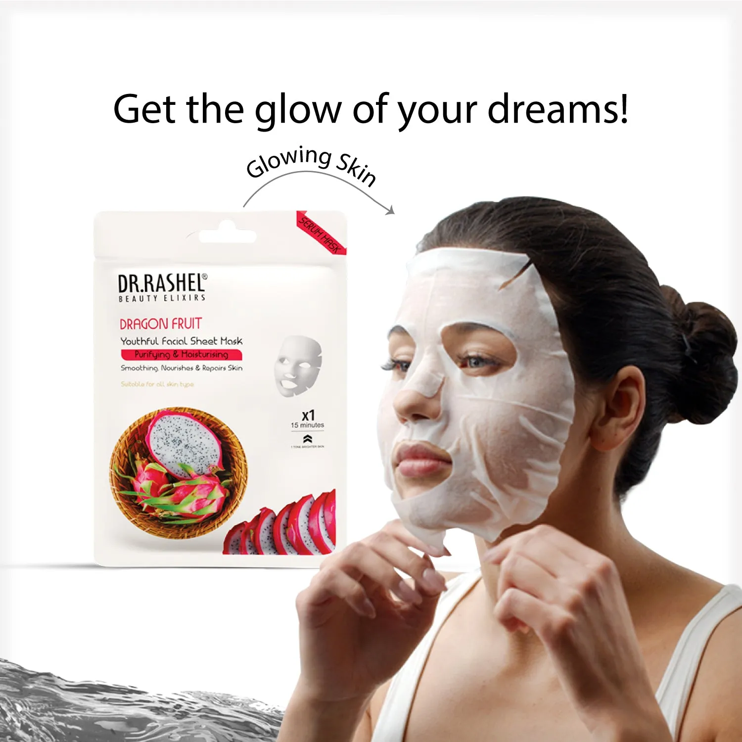Dragon Fruit Sheet Mask with Serum Pack of 2