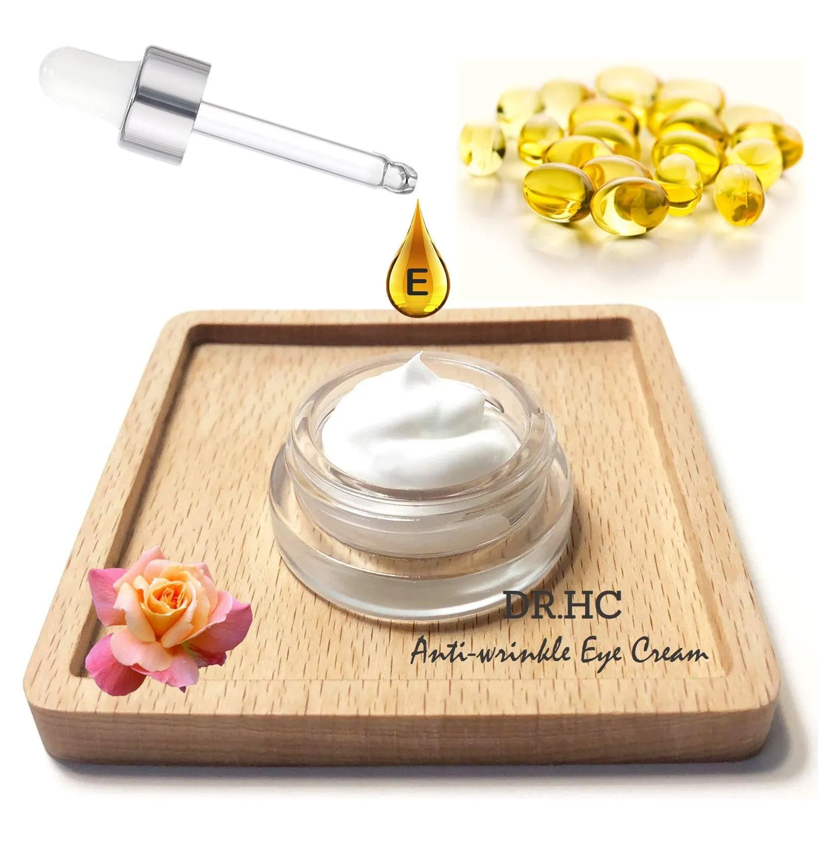 DR.HC Anti-Wrinkle Eye Cream (10g, 0.35oz.) (Anti-wrinkle, Anti-dark circle, Anti-aging, Deep moisturizing...)