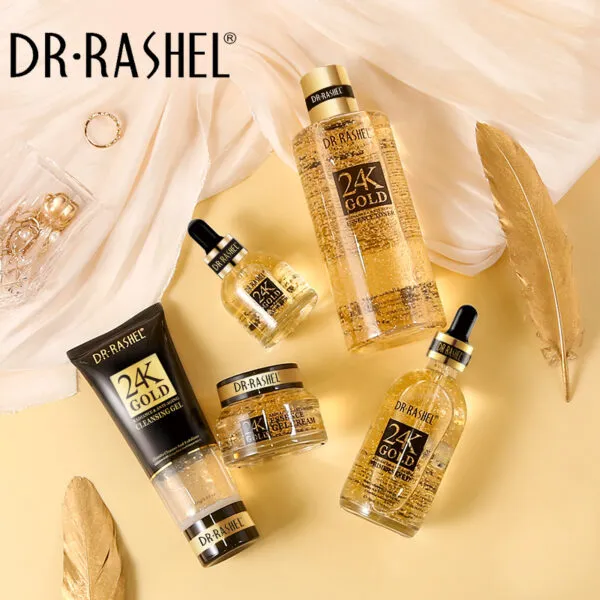 Dr.Rashel 5 PC Set 24K Gold radiance & anti- aging skin care series DRL- 1555