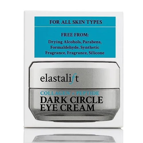 Elastalift Dark Circle Under Eye Treatment Cream | Brightening & Firming Collagen Cream W/Peptides   Vitamin E Moisturizer Eye Cream For Dark Circles & Puffy Eyes | Skin Care Face Cream, 1 Fl Oz