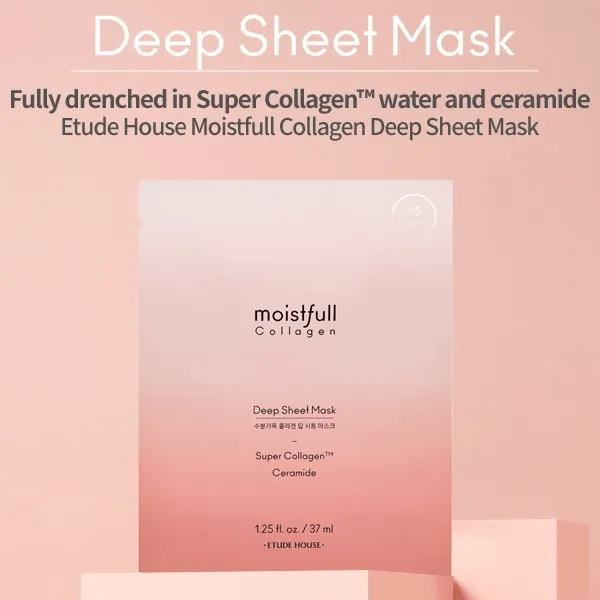 Etude House. Moistfull Collagen Deep Sheet Mask