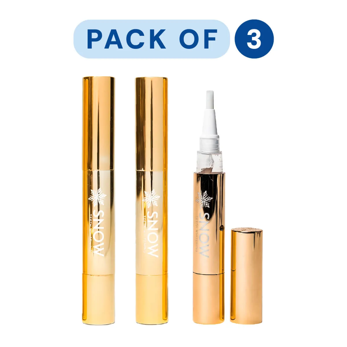 Extra-Strength Teeth Whitening Gold Wand Serum   Dual-Peroxide Formula & Xylitol