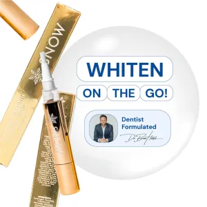 Extra-Strength Teeth Whitening Gold Wand Serum   Dual-Peroxide Formula & Xylitol