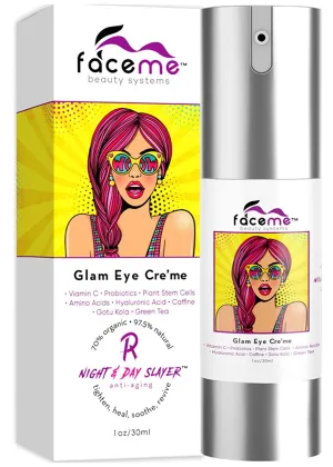 Eye Cream, Anti-Aging   Youth Promoting, Antioxidants & Botanicals- Vanquish Puffiness, Slay Inflammation, Super Hydrate, Smooth Fine Lines, Tighten & Firm with Caffeine, Plant Stem Cells 1 oz