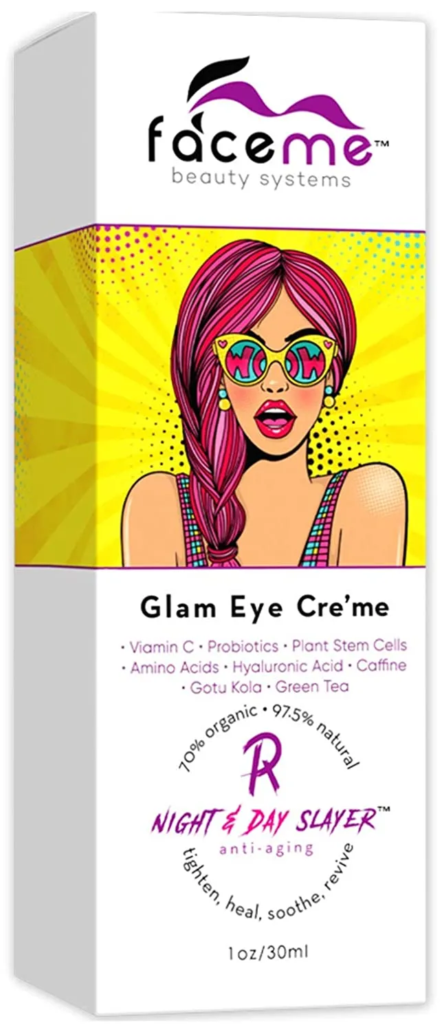 Eye Cream, Anti-Aging   Youth Promoting, Antioxidants & Botanicals- Vanquish Puffiness, Slay Inflammation, Super Hydrate, Smooth Fine Lines, Tighten & Firm with Caffeine, Plant Stem Cells 1 oz