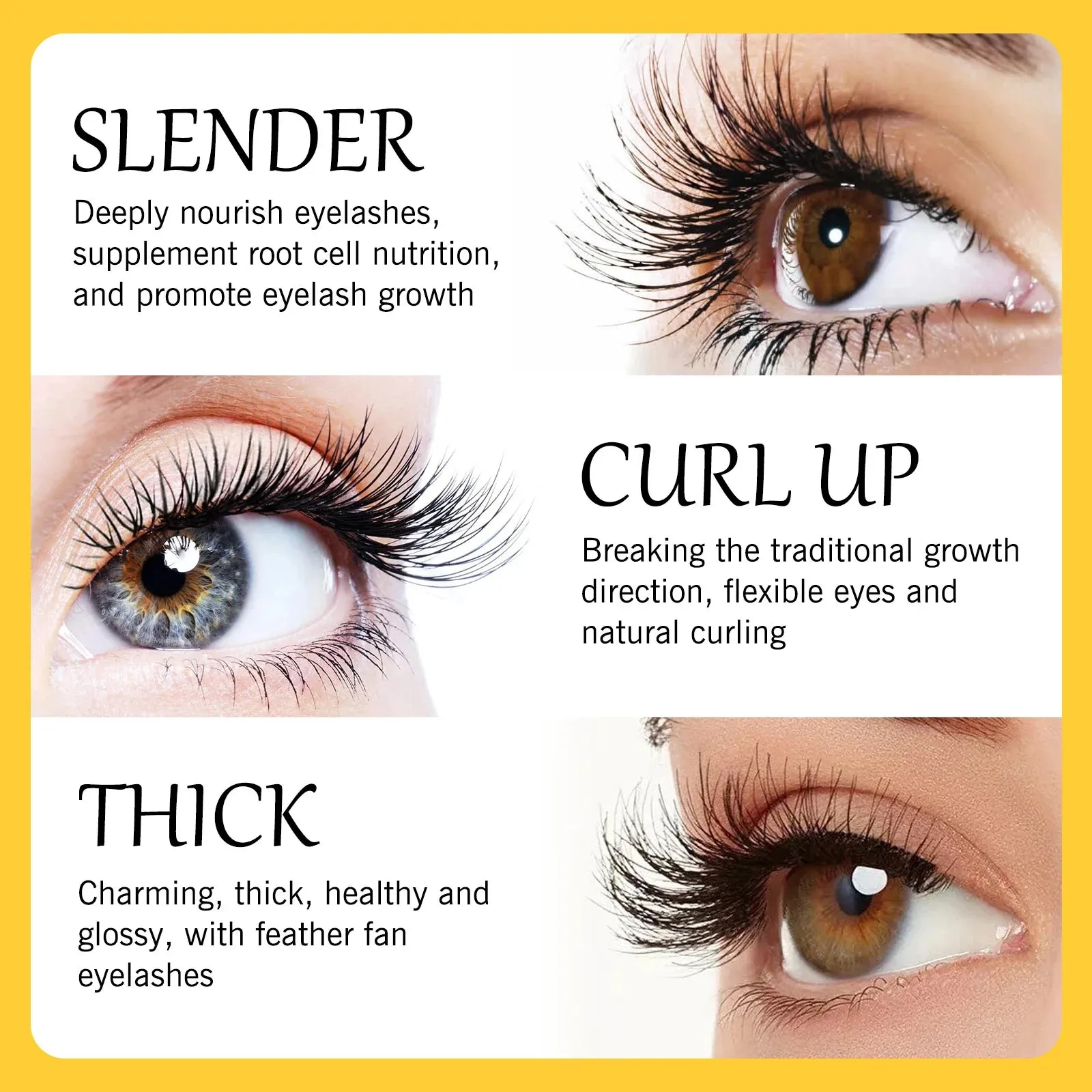 Eyelash Growth Serum - High Quality Lash Enhancing, Fast Extension, Beautiful Curl