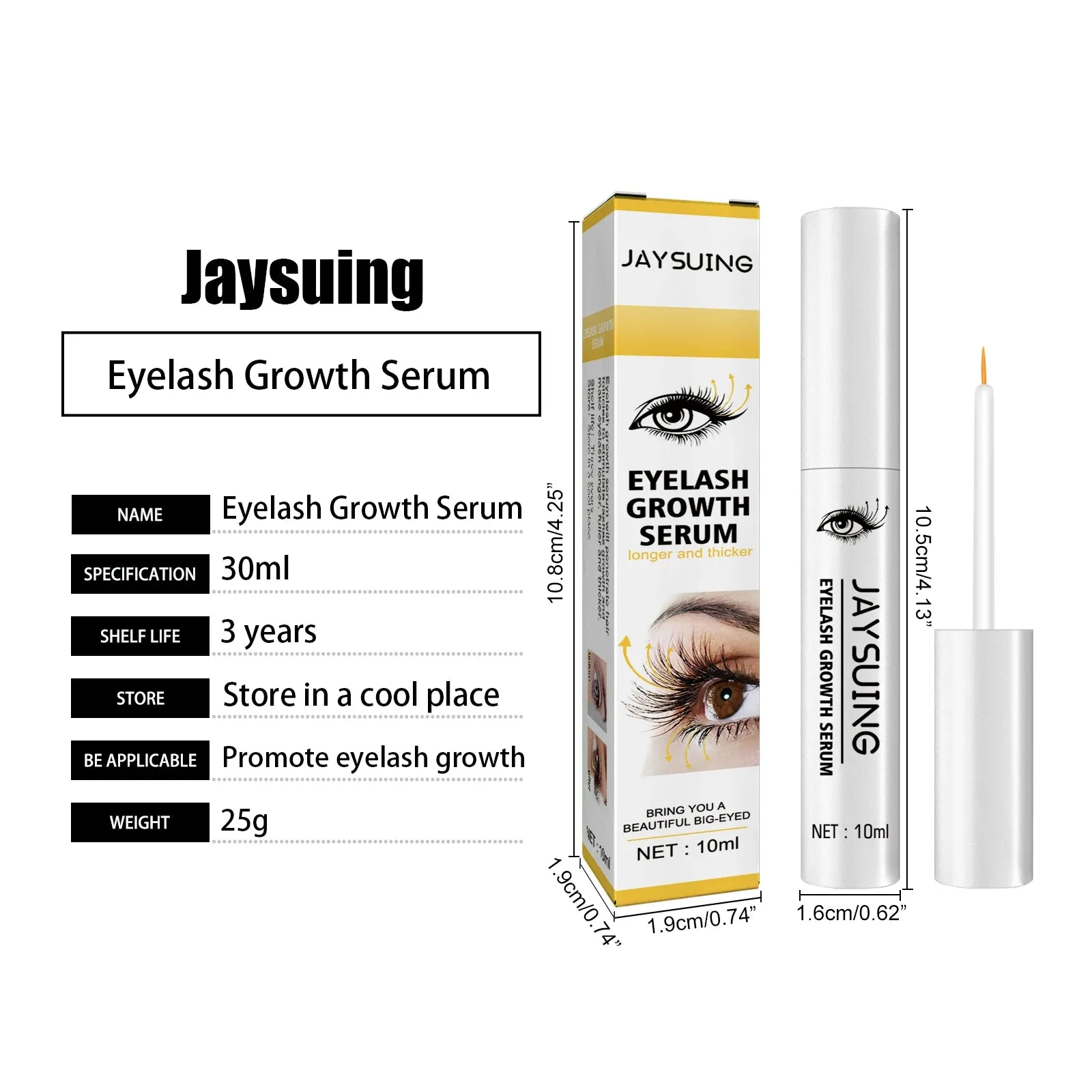 Eyelash Growth Serum - High Quality Lash Enhancing, Fast Extension, Beautiful Curl