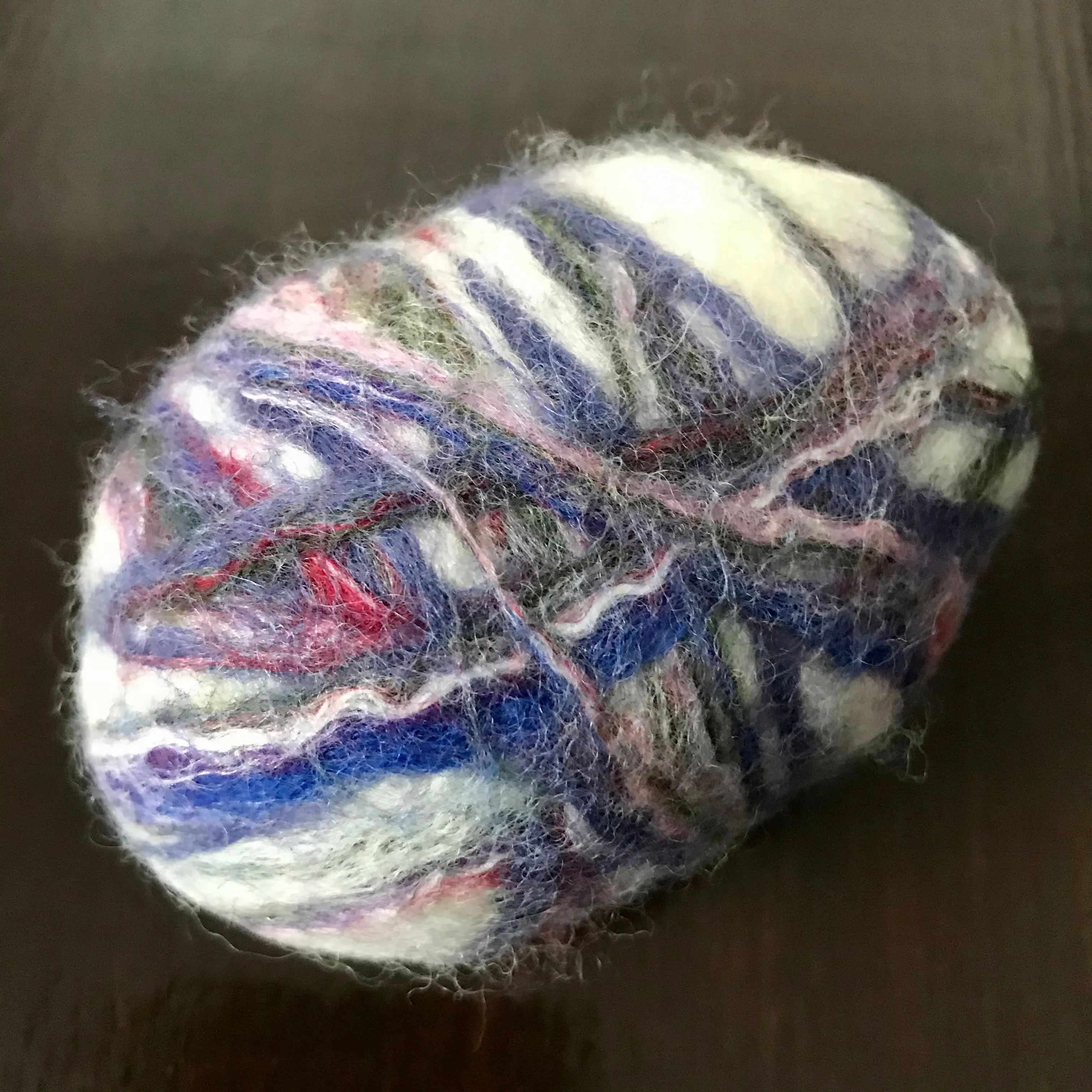 Felted Lavender Oval Soap
