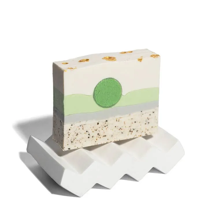 Finchberry Modern Cement Soap Dish-White