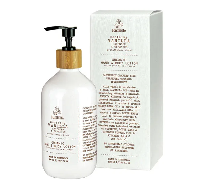 Flourish Organics 500ml Hand and Body Lotion Vanilla
