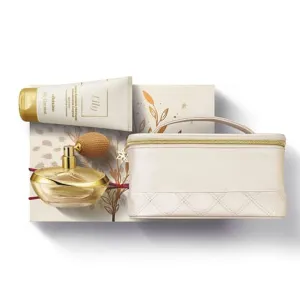 Gift Kit Lily: Eau De Parfum 75ml   Moisturizing Cream 150g   Paddle - o Boticario