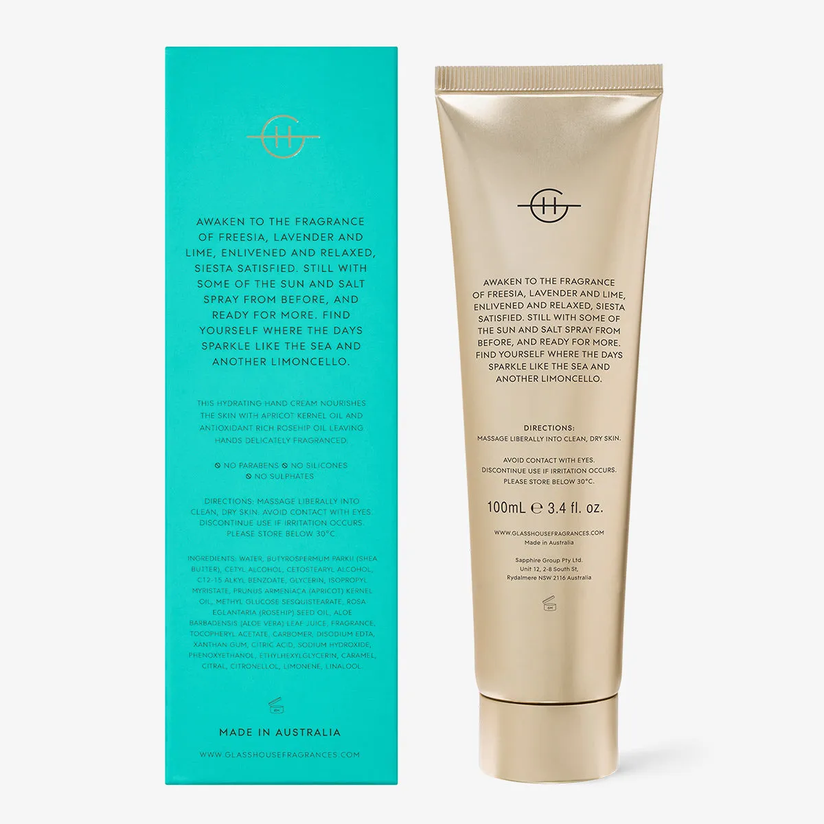 Glasshouse Hand & Body Cream Lost In Amalfi (Sea Mist)