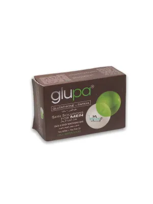 Glupa Glutathione plus Papaya Skin Solution For Men Soap 135g
