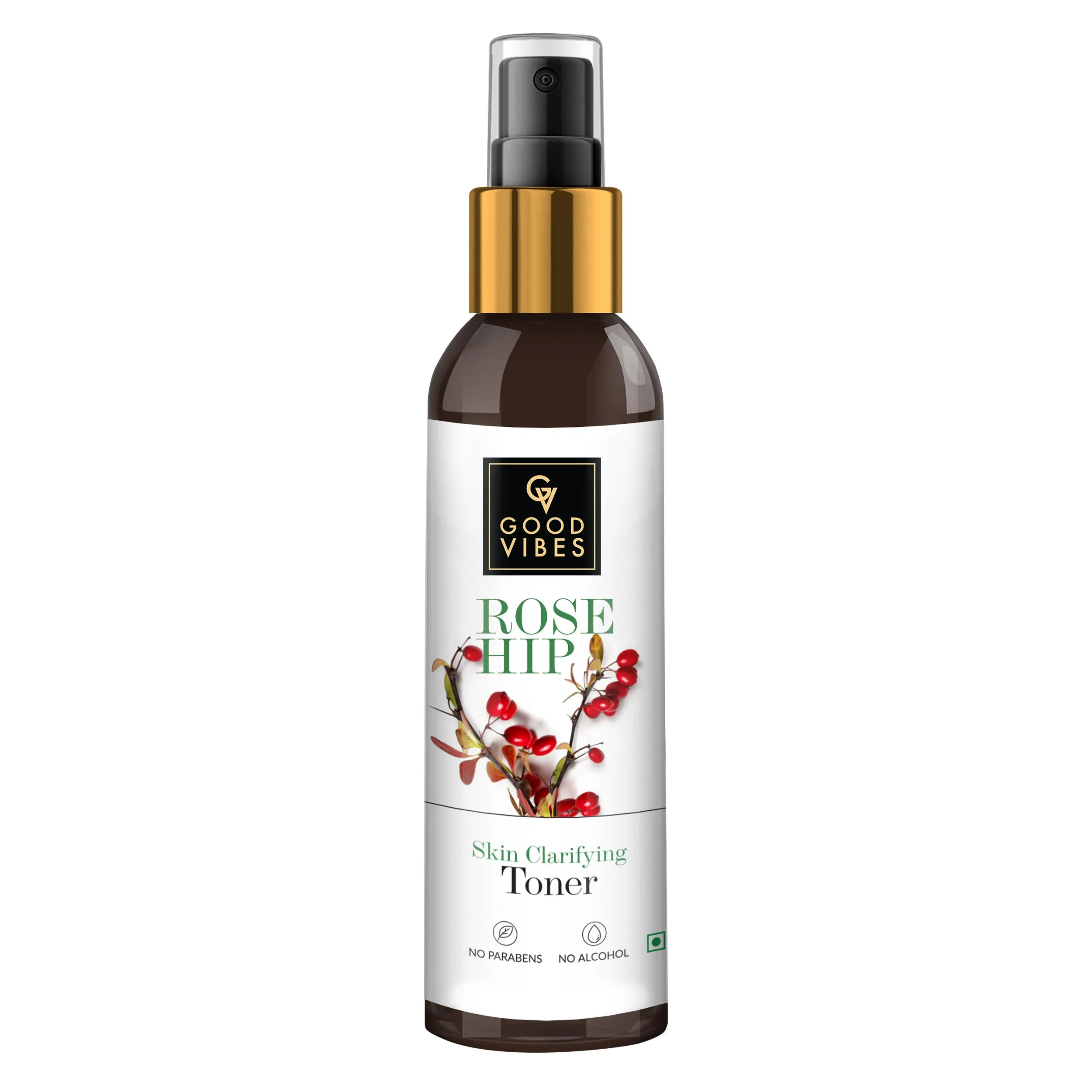 Good Vibes Rosehip Skin Clarifying Toner | Refreshes, Hydrates | With Avocado Oil | No Parabens, No Alcohol, No Sulphates, No Animal Testing (200 ml)