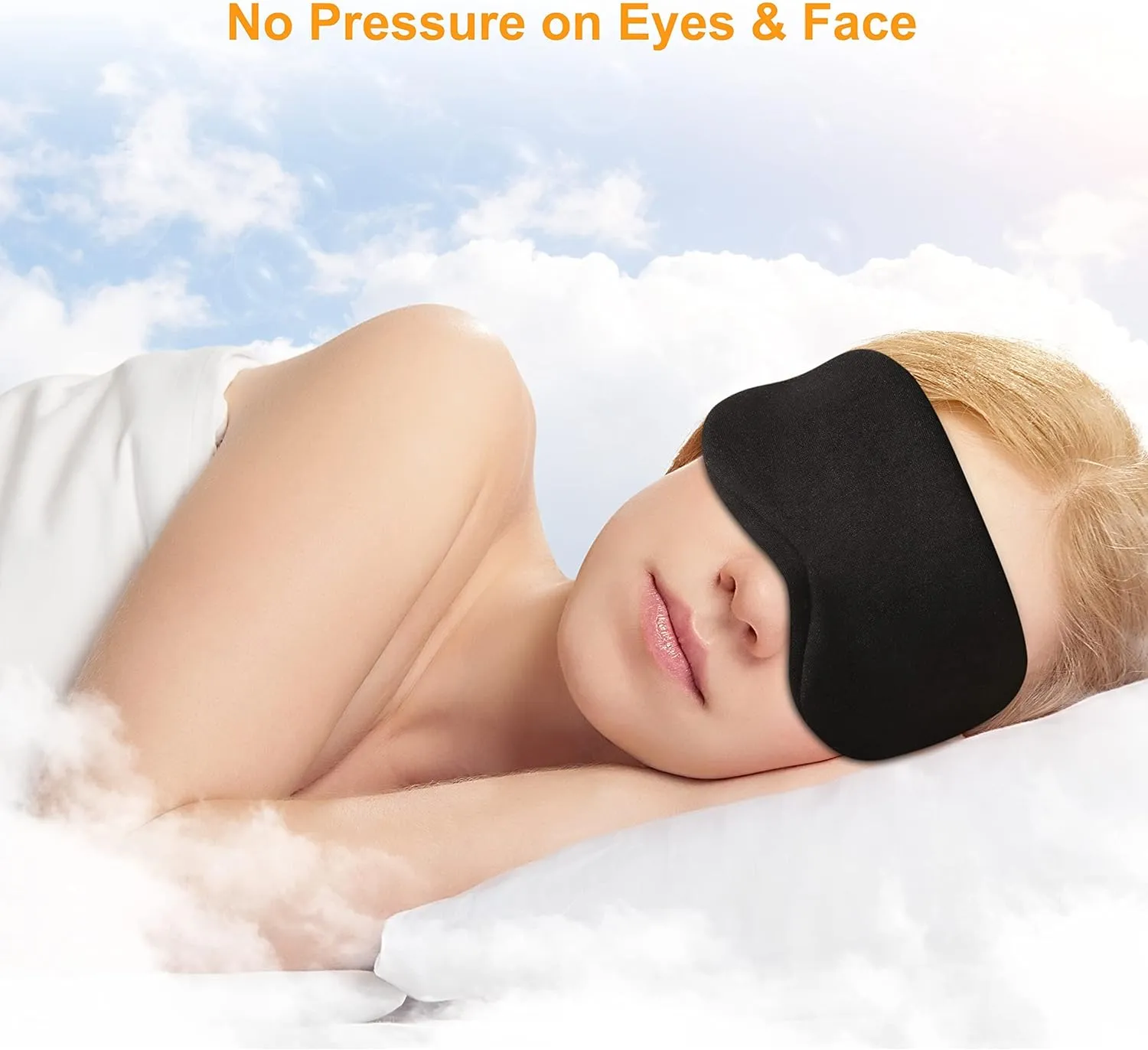 Gritin Light-Blackout Cotton Sleep Mask