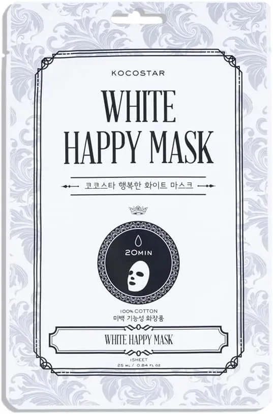 Happy White Mask 1pc