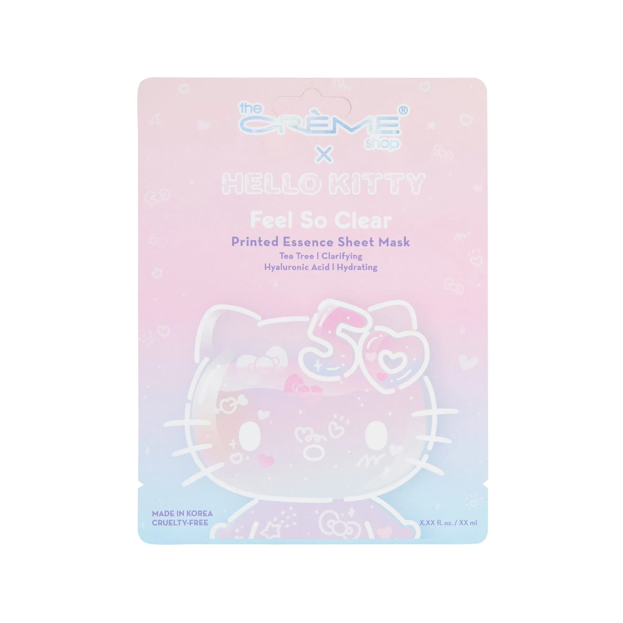 Hello Kitty 50 Feel So Clear Printed Essence Sheet Mask