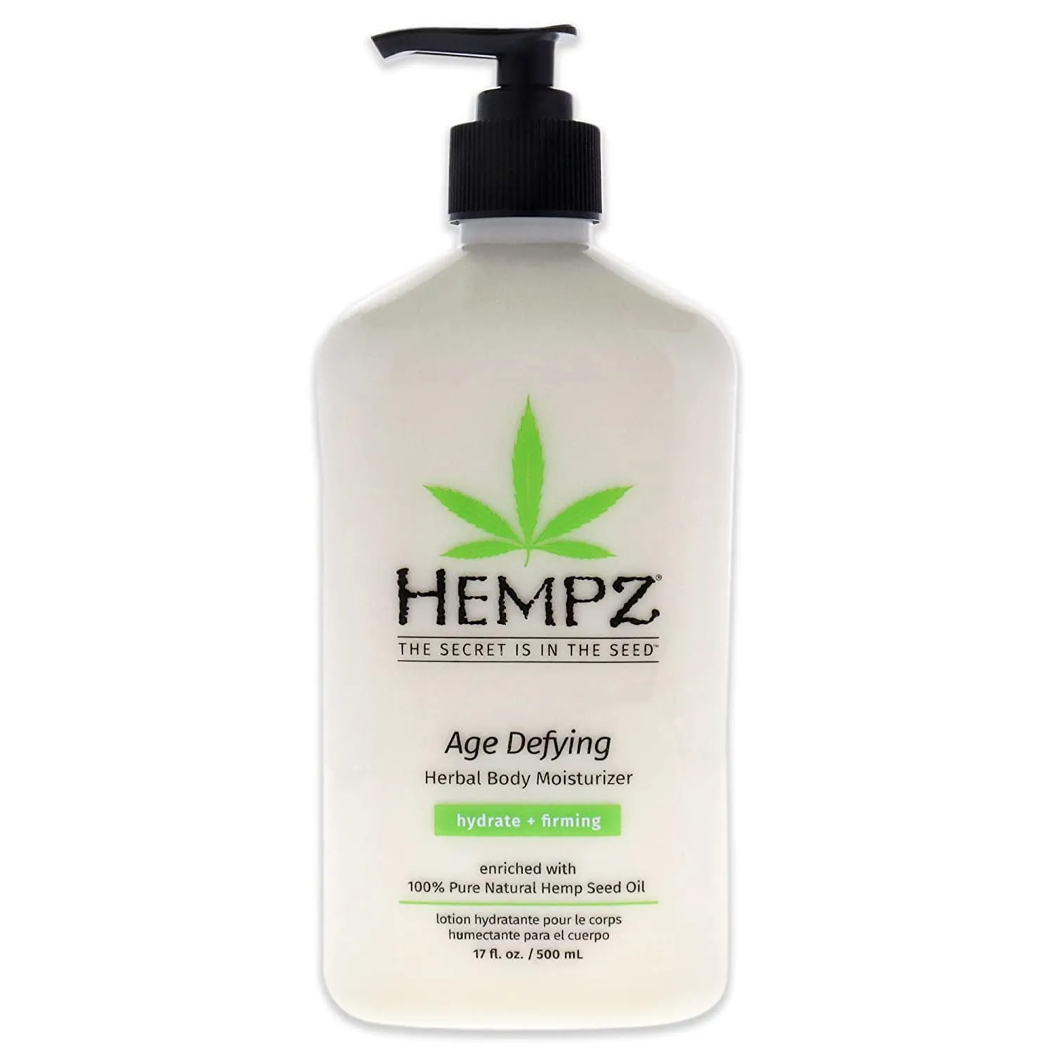 Hempz Body Moisturizer - Daily Herbal Moisturizer, Shea Butter Anti-Aging Body Moisturizer - Body Lotion, Hemp Extract Lotion - Skin Care Products, 100% Pure Organic Hemp Seed Oil