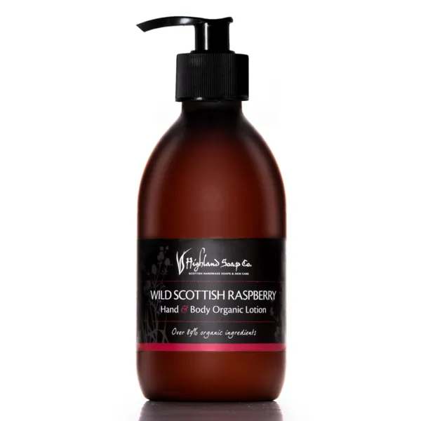 Highland Soap Company  Wild Scottish Raspberry Hand & Body Lotion 300ml