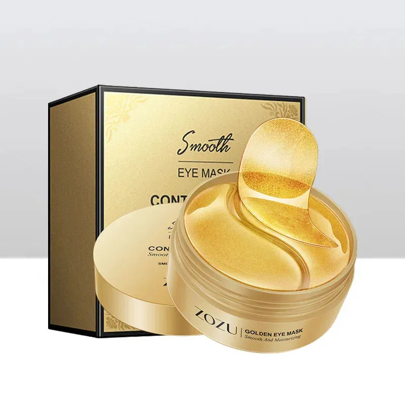 HydraFirm Eye Patches: 60pcs Gold Collagen Eye Mask for Moisturizing, Anti-Dark Circles, Eye Bag Removal & Firming Treatment