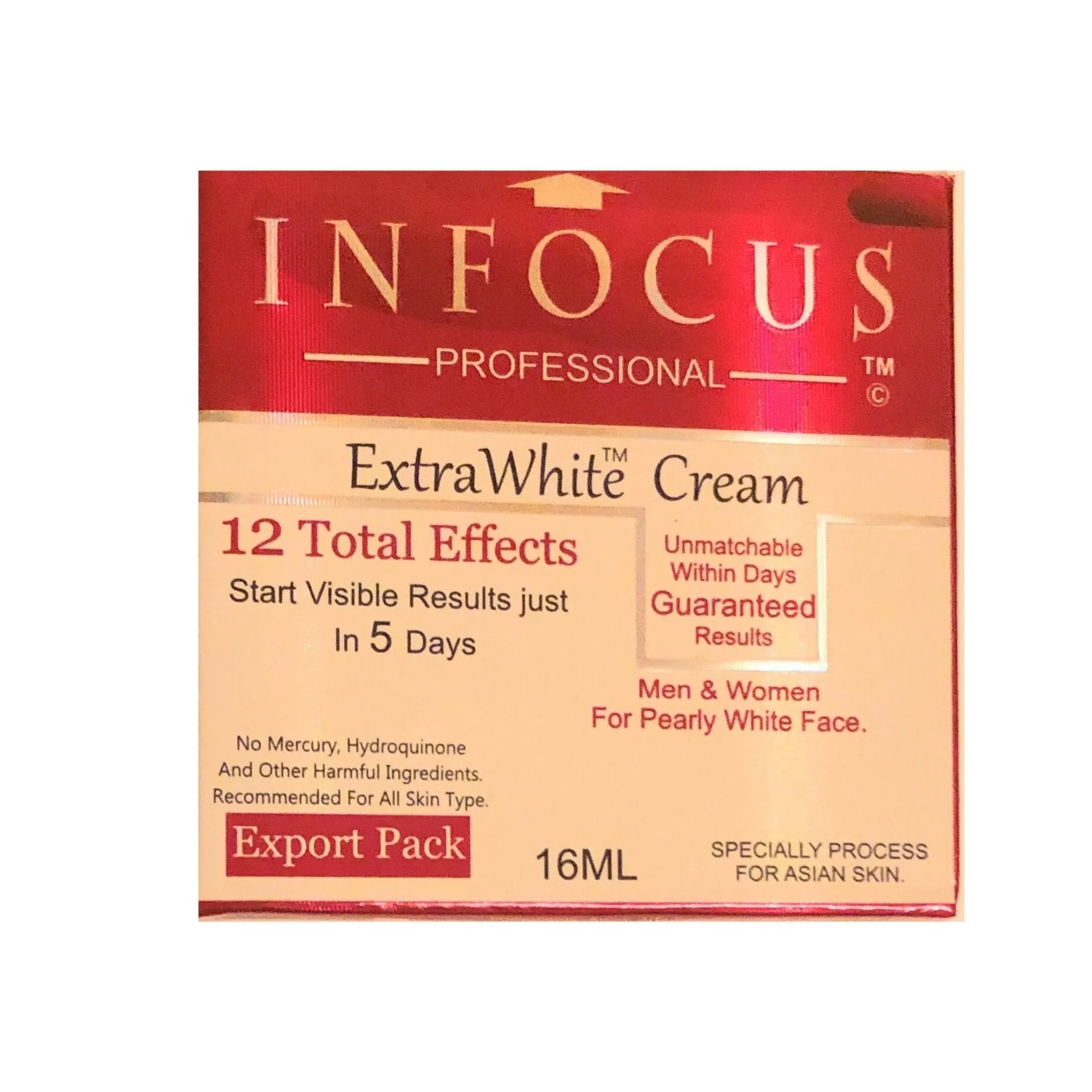 Infocus Professional Extra White Cream 12 Total Effects