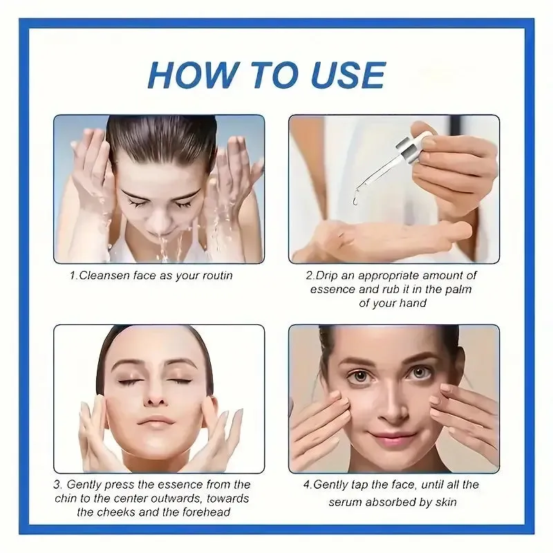 Intensive Anti Aging Botox Facial Serum - Collagen Serum For Skin With Vitamin C, Hyaluronic Acid and Niacinamide