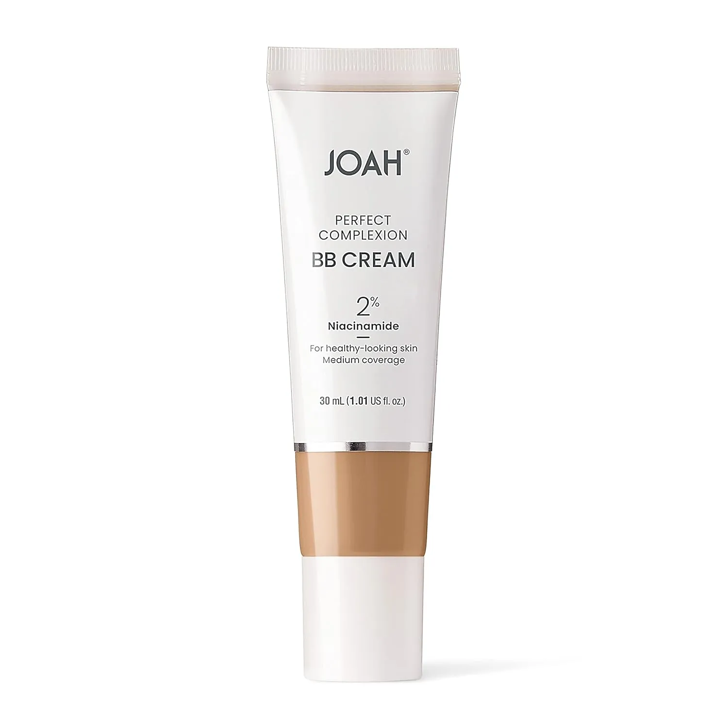 JOAH Beauty Perfect Complexion BB Cream with Hyaluronic Acid and Niaciminade,Korean Makeup with Medium Buildable Coverage,Evens Skin Tone Lightweight Semi Matte Finish Medium with Neutral Undertones