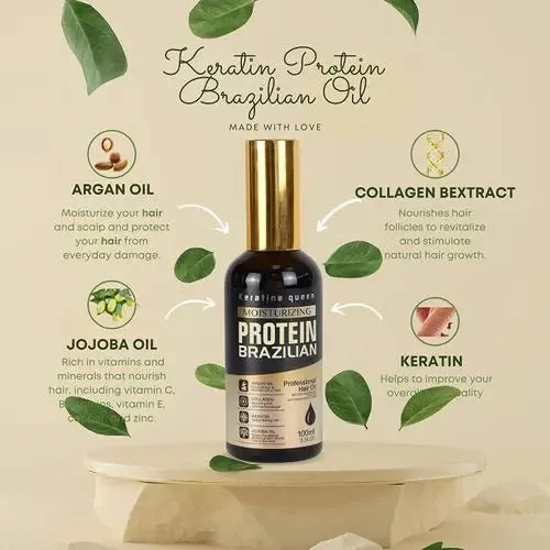 keratine queen moisturizing protein brazilian serum 100ml