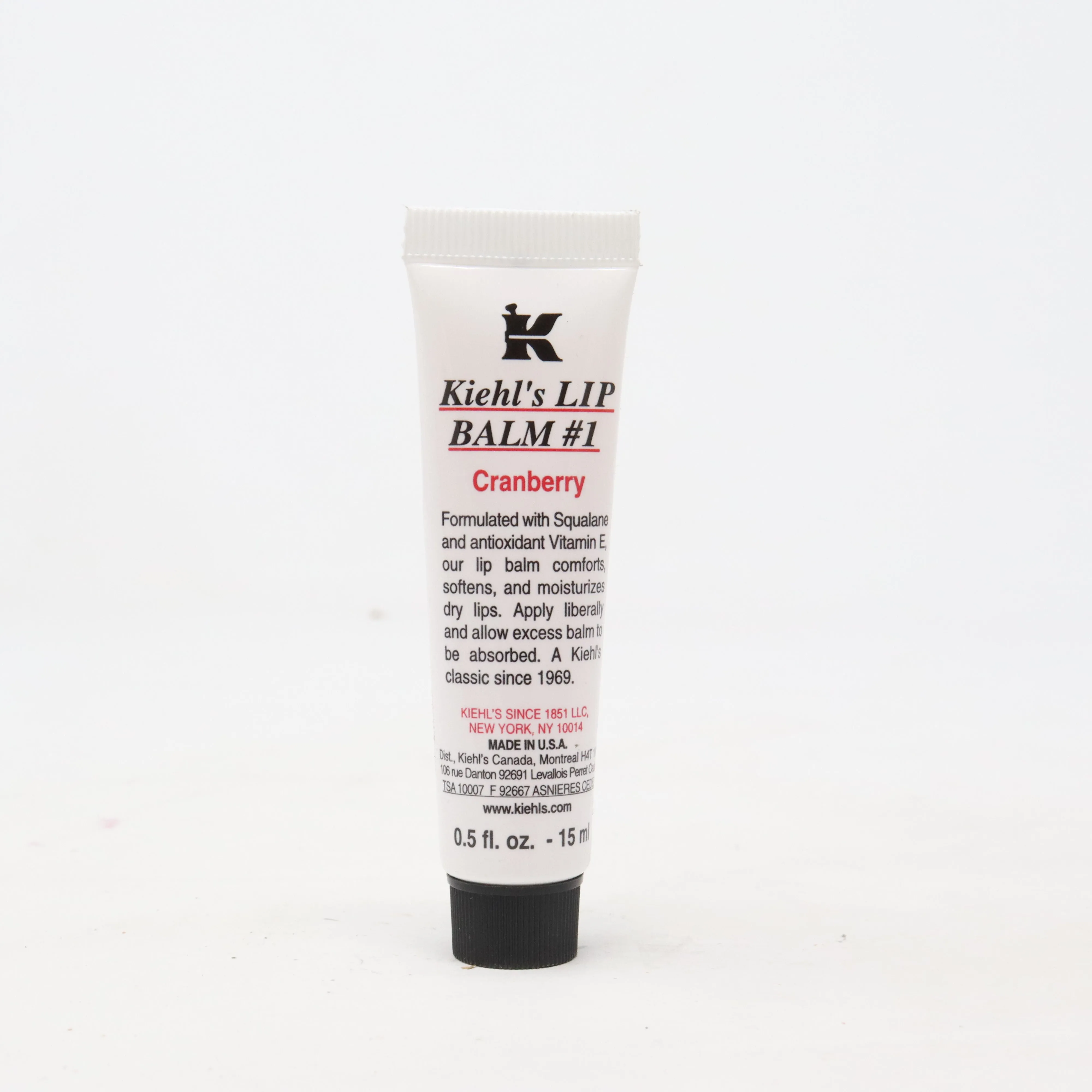 Kiehl's Lip Balm # 1 Cranberry  0.5oz/15ml New