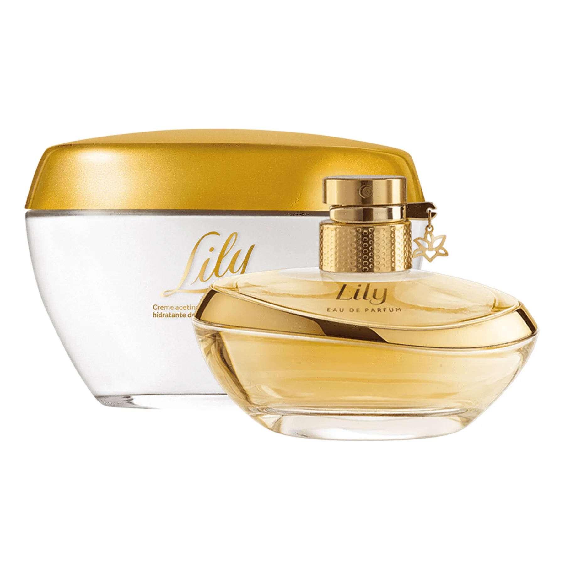 Kit Lily: Eau De Parfum   Cream Moisturizing Cream Body Deodorant - o Boticario